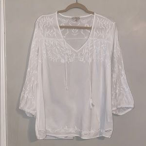 Mercer & Madison white flowing top sz. 1x